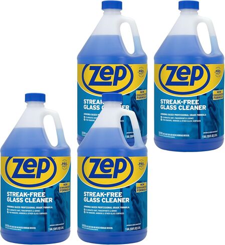 Zep ZU1120128 Glass Cleaner, 128 Fl Oz (Pack of 1), Blue in Saudi Arabia