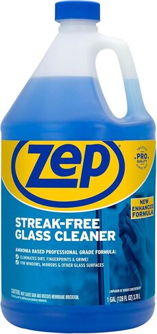 Zep ZU1120128 Glass Cleaner, 128 Fl Oz (Pack of 1), Blue in Saudi Arabia