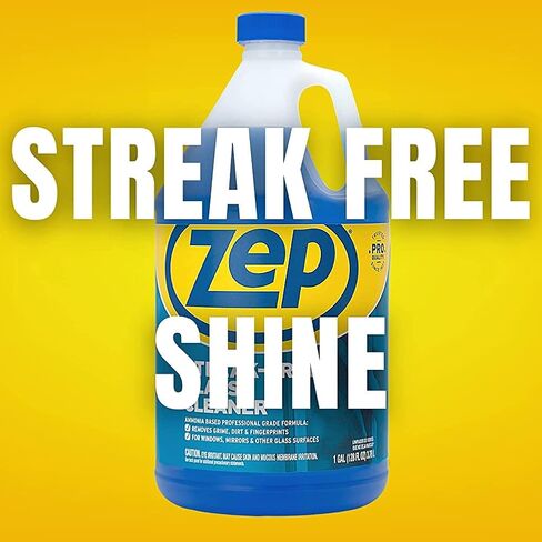 Zep ZU1120128 Glass Cleaner, 128 Fl Oz (Pack of 1), Blue in Saudi Arabia