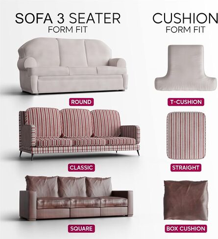 بولاتو من GA.I.CO. غطاء Loveseat - غطاء كرسي كبير الحجم - غطاء أريكة قابل للتمدد - غطاء وسادة منزلق للأريكة - قطعة واحدة من واقي مناسب - مجموعة جاكار ثلاثية الأبعاد - بيج أرتيكو in Saudi Arabia