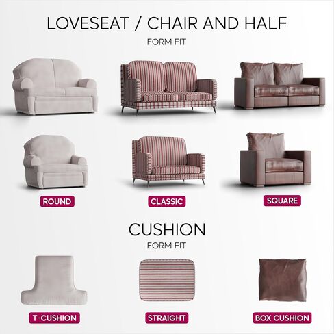 بولاتو من GA.I.CO. غطاء Loveseat - غطاء كرسي كبير الحجم - غطاء أريكة قابل للتمدد - غطاء وسادة منزلق للأريكة - قطعة واحدة من واقي مناسب - مجموعة جاكار ثلاثية الأبعاد - بيج أرتيكو in Saudi Arabia