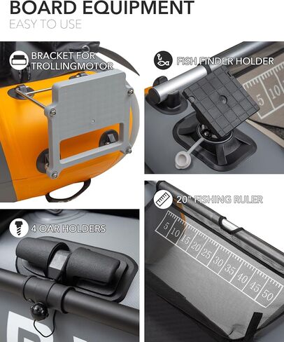 DAMA Triple Chamber SUP لوح مجداف قابل للنفخ مقاس 10'8"*47"، ألواح مجداف عريضة جدًا للبالغين، لوح مجداف لصيد الأسماك مع 3 زعانف قابلة للإزالة، 2 حامل قضيب صيد، مجداف كاياك، حقيبة محمولة in Kuwait