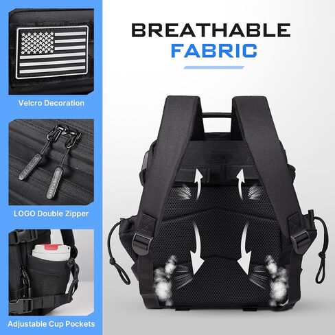 Boomistry 15L Mini Tactical Backpack for Men & Women Molle Daily in Saudi Arabia