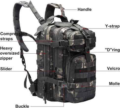 Small Military Tactical Backpack Army Assault Rucksack GYM Hiking Bug Out Bag in Saudi Arabia