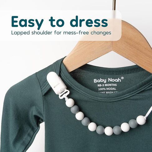 ثوب نوم حديث الولادة معقود فائق النعومة من قطعتين للفتيات الصغيرات والأولاد - ملابس المستشفى القادمة إلى المنزل مع قبعة وفيونكة ومشبك ومريلة لعاب in Kuwait