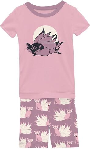 KicKee Pants Graphic Tee Short Sleeve Pajama Set, Baby to Kid, Super Fitted Pajamas in Saudi Arabia