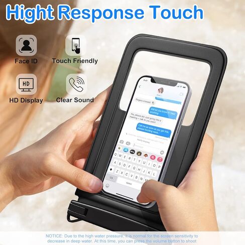 حقيبة هاتف كبيرة مقاومة للماء، مساحة مزدوجة [9.8"، IPX8,2 Pack] حافظة هاتف مقاومة للماء مع حبل قابل للتعديل للهاتف الجاف وحقيبتين لهاتف iPhone 14 13 12 Pro Max Galaxy S22 21 20 Plus (أسود/أخضر) in Saudi Arabia