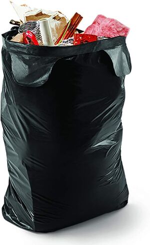 Iron-Hold-1416607 42 Gallon 3 mil Wing Tie Black Heavy Duty Trash Bag 36ct in Saudi Arabia