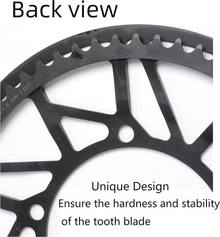 PROWHEEL Universal Bike Chainring,52T/54T/56T/58T/60T BCD 130mm CNC Laser Engraving Bike Chainring with Chain Guard for 6 to 12 Speed MTB,EBike,Road Bike,City Bike,Folding Bike,Cargo in Saudi Arabia