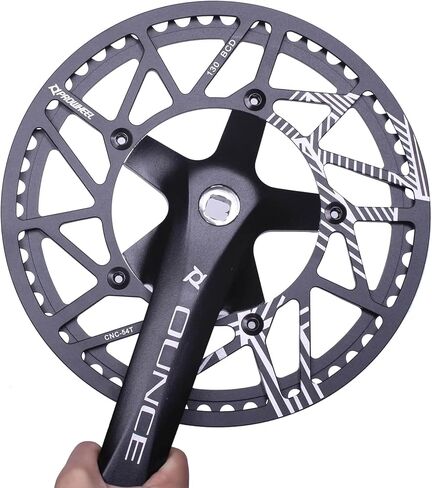 PROWHEEL Universal Bike Chainring,52T/54T/56T/58T/60T BCD 130mm CNC Laser Engraving Bike Chainring with Chain Guard for 6 to 12 Speed MTB,EBike,Road Bike,City Bike,Folding Bike,Cargo in Saudi Arabia