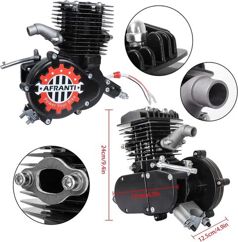 100cc Bicycle Engine Kit 2 Stroke Motorized Bike Motor Kit for 26" 28" Bicycles Petrol Gas Powered Bicycle Motor Kit Upgrade with Digital Speedometer in Saudi Arabia