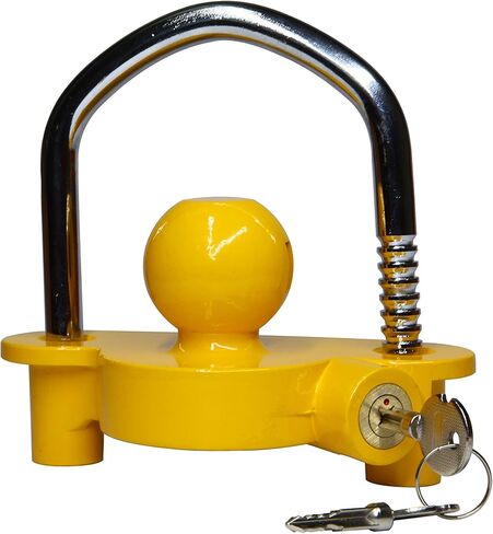 قفل مقرنة عالمي، قفل أمان عالمي لوصلة المقطورة، أمان تخزين قابل للتعديل، فولاذ عالي التحمل يناسب 1-⅞ بوصة، 2 بوصة، و2-5/16 بوصة يستبدل #72783 in Kuwait