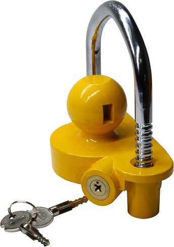 قفل مقرنة عالمي، قفل أمان عالمي لوصلة المقطورة، أمان تخزين قابل للتعديل، فولاذ عالي التحمل يناسب 1-⅞ بوصة، 2 بوصة، و2-5/16 بوصة يستبدل #72783 in Kuwait