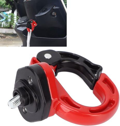Aramox Motorcycle Front Claw Hanger Luggage Helmet Bag Hook Alloy Steel Aluminum Storage Bag Hook 12kg Load Bearing for Electric Scooter(Red+Black) in Saudi Arabia