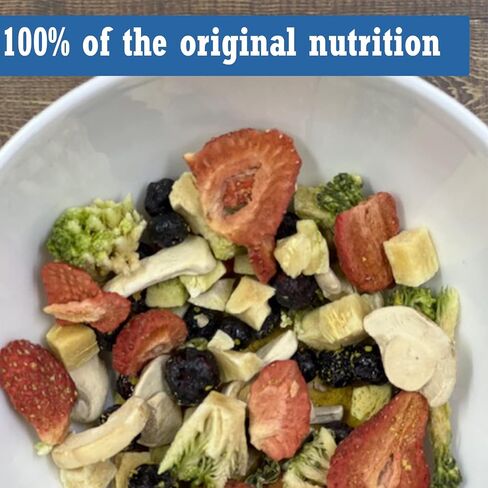 Superfood Dog Meal Topper Multivitamin - Freeze Dried Fruits and Vegetables, Nutritional & Digestion Support, Created by a Veterinarian, Made in The USA, 30 Servings in Saudi Arabia