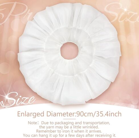 Tulle Petticoat Wedding Skirt for Women Girl White Petticoat Crinoline Hoopless Underskirt Bridal Dress in Saudi Arabia