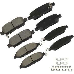 cciyu D1649 & D1415 Front & Rear Ceramic Disc Brake Pads Kit For INFINITI JX35 2013,For INFINITI QX60 2014-2019,For Nissan Murano 2015-2019,For Nissan Pathfinder 2013-2019 in Kuwait