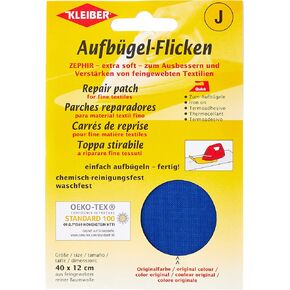 Kleiber 40 x 12 cm Extra Soft Cotton Iron-On Repair Patch, White in Kuwait