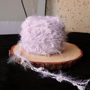 WWnYY Hand Spun Wool Cotton Mohair Acrylic Blended Yarn - 4 Pack of 50g/Skein, Colorful Handmade (Blue) in Saudi Arabia