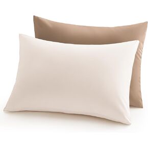 Konssy Toddler Pillowcase 2 Pack ، علبة وسادة صغيرة مطوية للسيد ، لوسادة 13x18 ، وسادة أطفال مريحة مع إغلاق المظروف (تزدهر ، توفي) in Kuwait