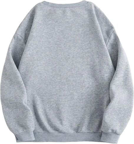 Hilinker Women's Loose Casual Long Sleeve Pullover Tops Graphic Crewneck Sweatshirts in Saudi Arabia