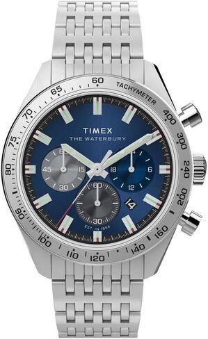 Timex Waterbury chronograph التقليدية مع Tachymeter 41mm Watch Tw2Y18500VQ in Saudi Arabia