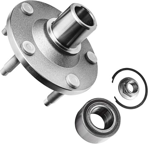 Detroit Axle - 8pc Front Wheel Bearing Hubs Kit for 2005-2009 Ford Escape Mazda Tribute Mercury Mariner 2 Wheel Bearing Hubs Assembly 4 Inner & Outer Tie Rods 2 Sway Bars 2006 2007 2008 Replacement in Saudi Arabia