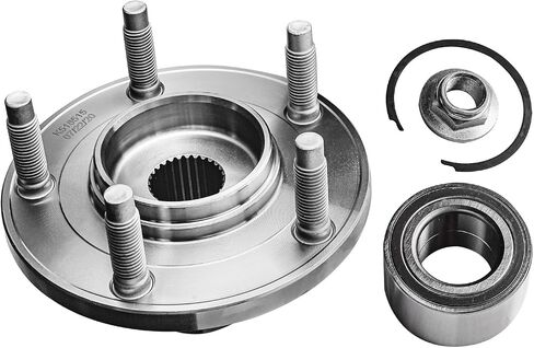 Detroit Axle - 8pc Front Wheel Bearing Hubs Kit for 2005-2009 Ford Escape Mazda Tribute Mercury Mariner 2 Wheel Bearing Hubs Assembly 4 Inner & Outer Tie Rods 2 Sway Bars 2006 2007 2008 Replacement in Saudi Arabia