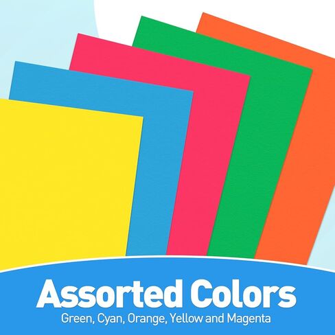 Two Pocket Folders, RAZCC 100 Pack File Folders with Pockets Fit Letter Size Paper, Thick Paper File Folder for School Office Business Home, Assorted 10 Colors in Saudi Arabia