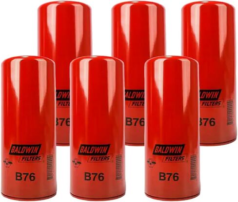 B76 Lube Filter Compatible for Mack/Volvo 21707133, LF667, P554004 (6Pack) in Saudi Arabia
