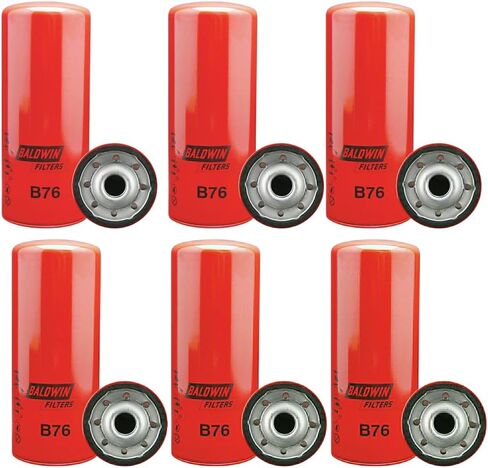B76 Lube Filter Compatible for Mack/Volvo 21707133, LF667, P554004 (6Pack) in Saudi Arabia