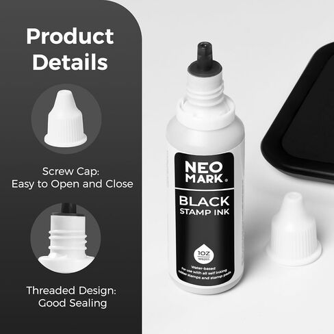 Premium Stamp Ink, Quick-Drying & AP-Certified Non-Toxic Refill Ink for Self-Inking Stamps, Date Stamps and Stamp Pads (Red, 2oz) in Saudi Arabia