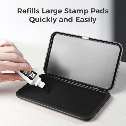 Premium Stamp Ink, Quick-Drying & AP-Certified Non-Toxic Refill Ink for Self-Inking Stamps, Date Stamps and Stamp Pads (Red, 2oz) in Saudi Arabia