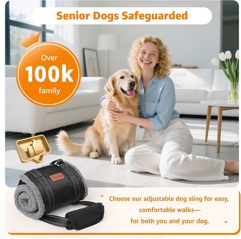 LOOBANI Adjustable Dog Sling for Large Dogs Hind Leg Support ACL Recovery in Saudi Arabia