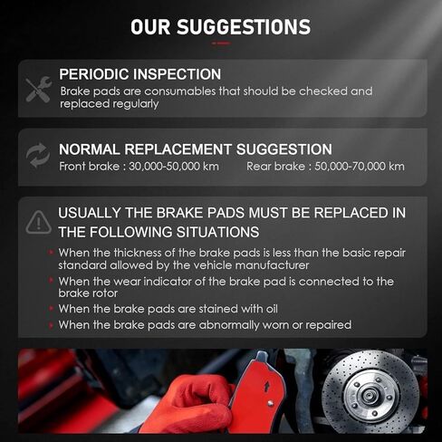 cciyu D1649 & D1415 Front & Rear Ceramic Disc Brake Pads Kit For INFINITI JX35 2013,For INFINITI QX60 2014-2019,For Nissan Murano 2015-2019,For Nissan Pathfinder 2013-2019 in Kuwait