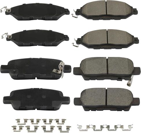 cciyu D1649 & D1415 Front & Rear Ceramic Disc Brake Pads Kit For INFINITI JX35 2013,For INFINITI QX60 2014-2019,For Nissan Murano 2015-2019,For Nissan Pathfinder 2013-2019 in Kuwait