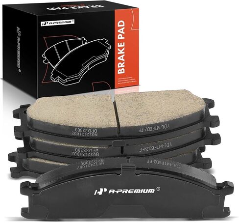 A-Premium Front Ceramic Disc Brake Pads Set Compatible with Nissan and Subaru models - Frontier 1998-2004, Pathfinder 1987-1995, D21 1986-1994, Pickup 1995-1997, Van 1987-1988, SVX 1992-1997, 4 Pcs in Saudi Arabia