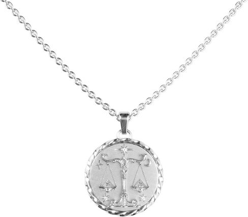 PASCAL 18K Gold Zodiac Necklace – Lab-Grown Diamond Astrology Pendant with Adjustable Chain, 12 Horoscope Signs Jewelry Gift for Women in Saudi Arabia