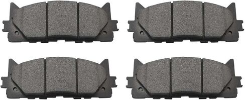 استبدال مجموعة فرامل Autoshack للفرامل لعام 2007-2011 Toyota Camry 2008-2011 Avalon 2007-2010 Lexus ES350 FWD الأمامي الخلفي المحفور والقطن المغطى بالقرص الإلكترونية وسادات السيراميك SCD1212PR41435 in Saudi Arabia