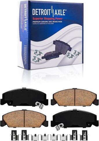 Detroit Axle-مجموعة الفرامل الأمامية لـ 90-00 Honda Civic ، 90-91 CRX ، محفورة ومزودة بالقرص الفرامل دوارات الفرامل السيراميك 1990 1991 1992 1993 1994 1995 1996 1997 1998 1999 2000 استبدال in Kuwait