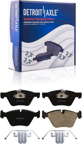 Detroit Axle - Front Brake Kit for BMW 128i 325i 325xi 328i 328xi Replacement Brake Rotors Ceramic Brakes Pads in Saudi Arabia