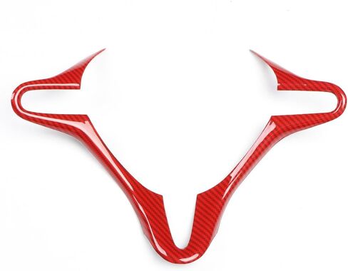 Red Black Carbon Fiber Pattern Wheel Trim Cover Cover Insorial Decoration Accessories Fit to Fit for Honda Civic 2006 2007 2008 2010 2011 (Black A) in Kuwait