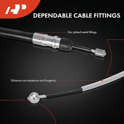 A-Premium Rear Driver Side Parking Brake Cable Assembly Compatible with BMW Models: X3 2004 2005 2006 2007 2008 2009 2010, Replace# 34403400795 in Saudi Arabia