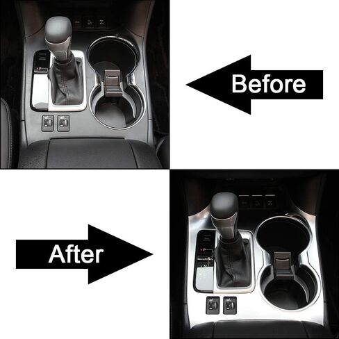 Senzeal ABS Center Cust Cop Cover Cover Trim لتويوتا هايلاندر 2014 2015 2015 2017 2018 (التكوين الأوسط) in Saudi Arabia