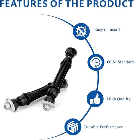 K80230 Sway Bar Link Front Stabilizer Bar Links Compatible with Toyota Corolla 2003-2019/Matrix 2003-2014/Corolla IM 2018/Prius 2001-2009/Scion Tc 2005-2010/Pontiac Vibe 2003-2010 in Kuwait