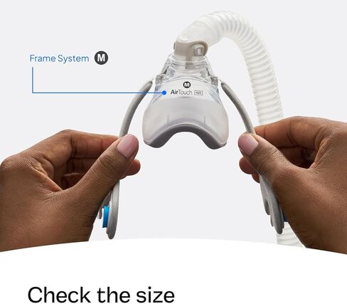 ResMed AirTouch N20 - Premium CPAP Accessories, Including Nasal Cushion, Elbow & Frame System - Headgear Not Included - Large in Kuwait