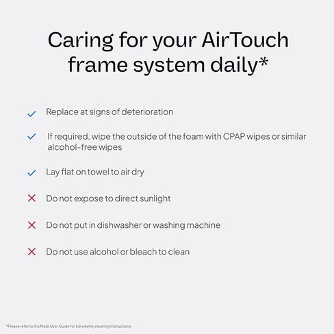 ResMed AirTouch N20 - Premium CPAP Accessories, Including Nasal Cushion, Elbow & Frame System - Headgear Not Included - Large in Kuwait