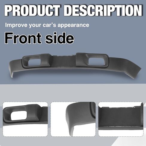 Carpartsdepot الأمامي السد الوفير فالس انحراف الهواء السفلي متوافق مع شيفروليه 1998-2004 S10 و 1998-2005 السترة (ث/س الثقوب مصباح الضباب) in Kuwait