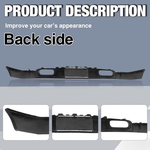 Carpartsdepot الأمامي السد الوفير فالس انحراف الهواء السفلي متوافق مع شيفروليه 1998-2004 S10 و 1998-2005 السترة (ث/س الثقوب مصباح الضباب) in Kuwait