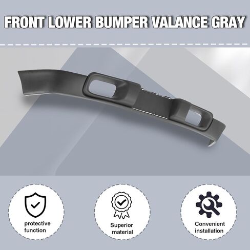 Carpartsdepot الأمامي السد الوفير فالس انحراف الهواء السفلي متوافق مع شيفروليه 1998-2004 S10 و 1998-2005 السترة (ث/س الثقوب مصباح الضباب) in Kuwait